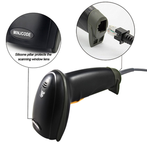 Minjcode mj2809 USB laser Máy quét mã vạch với Máy quét laser mã vạch 1D - Product Image 5