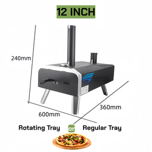 <span class=keywords><strong>Four</strong></span> à pizza au gaz <span class=keywords><strong>portable</strong></span> de 12/16 pouces avec plateau rotatif, <span class=keywords><strong>four</strong></span> à pizza italien pour les fêtes de famille en plein air, le camping, les barbecues - Product Image 4