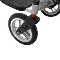 Fauteuil roulant électrique pliable léger 24V6Ah, confortable et motorisé pour personnes âgées