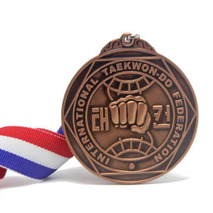 工厂定制金属马拉松奖牌健身比赛奖励奖牌马拉松跑步比赛游泳运动跆拳道空手道奖牌 - Product Image 3