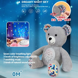 Dessin animé Animal confort lampe projecteur lit pacifie peluche bébé apaiser serviette dormir peluche jouet avec lampe musique - Product Image 5