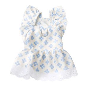 Vestido de princesa para mascotas de poliéster, lindo y cómodo, para primavera y verano, con estampado de corazones, para perros pequeños. - Product Image 6