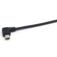 Cable de Montaje en Panel Mini-B a USB Tipo A Hembra en Ángulo Recto