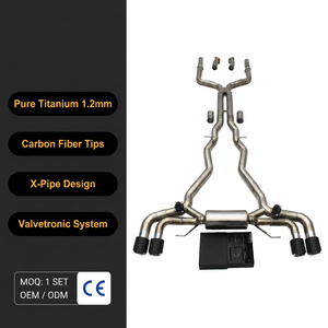 Sistema de <span class=keywords><strong>Escape</strong></span> Valvetronic Catback Yooking para BMW M8 F91 F92 F93 Competition 4.4T 2017-2023, Tubo de <span class=keywords><strong>Escape</strong></span> de Titanio con Control de Válvula - Product Image 1