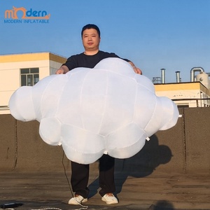 Grandes nuages gonflables géants avec éclairage publicitaire LED pour la décoration de scène d'événements, ballons suspendus, lumière nuageuse - Product Image 5