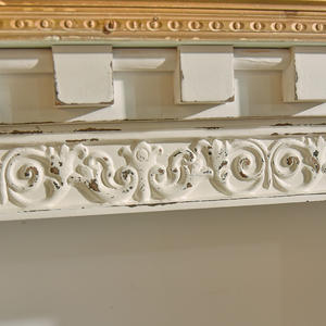 Mesa Consola de Madera Maciza Tallada Blanca Rústica y Desgastada para Interiores, Mueble para Sala de Estar o Entrada, Venta al Por Mayor - Product Image 6