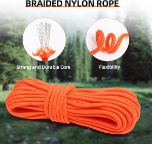 Cuerda de Nailon Naranja, Cuerda de Polipropileno para Camping, Senderismo, Tendedero, Atar Banderas, Columpios Marinos, Uso en Interiores y Exteriores - Product Image 2