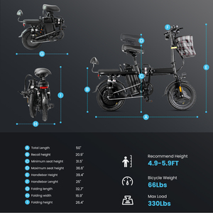 EUA Free Stocks 2025 Terceira Geração 500 Bicicleta Elétrica Dobrável Com 48V/20AH Bateria De Lítio Pneu Gordo Dobrável E-<span class=keywords><strong>Bike</strong></span> para Adultos - Product Image 6