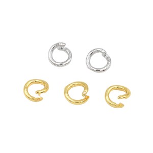 Anillo de apertura Wolf Fang, chapado en oro de 18k, cierre de media luna de cobre para la fabricación de pulseras, accesorios de joyería. - Product Image 5