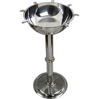 Cendrier sur pied classique rond en acier inoxydable, design de luxe, accessoire de fumeur pour la maison, le bar, le salon, le restaurant, cadeaux