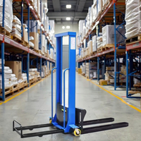 Nouveau mini-chargeur de chariot élévateur pour entrepôt, capacité 300 kg, moteur DC, 4 roues motrices, utilisation intérieure/extérieure, transpalette manuel simple