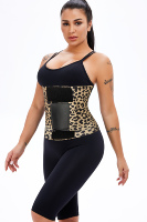 3 Couleurs Imprimé Léopard Ladies Cincher Slimming Sport Girdle Weight Loss Shaperwear Waist Trainer