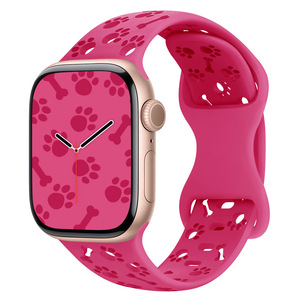 <span class=keywords><strong>Correa</strong></span> de Silicona con Diseño de Huella de Perro para <span class=keywords><strong>Apple</strong></span> <span class=keywords><strong>Watch</strong></span>, Compatible con Tamaños 49, 46mm, 45, 44, <span class=keywords><strong>41mm</strong></span>, 40, 38mm, para las Series 11, 10, 9, 8, 7, 6, 5, 4, 3, SE y Ultra 3 - Product Image 6