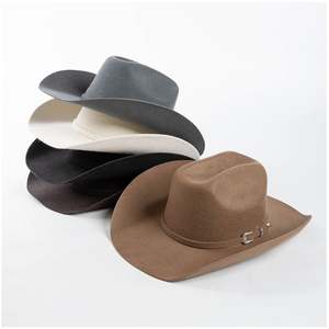 Sombrero de Ala Ancha LCY01B de Alta Calidad, Moderno, con Borde de Lana, Adecuado para Negocios y Fiestas, Unisex - Product Image 1