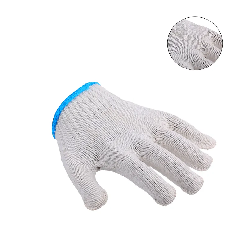 Inşaat işleri için Pvc koruyucu eldiven Pvc beyaz pamuklu eldiven eldivenler