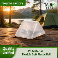 Seau de stockage d'eau pliable de 10 L en PE de qualité alimentaire pour la maison, le camping en plein air et les situations d'urgence