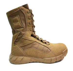 Botas de Combate TSB0109 Color Negro, 9.5 Pulgadas, Ligeras, para Desierto, Suela de PU, Cuero Vacuno de Ante - Product Image 2