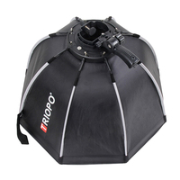 Triopo Ks2 55cm 65cm 90cm Boîte à lumière photographique pliable octogonale Softbox avec poignée et support pour Yongnuo Speedlite