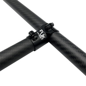 RJXHOBBY RJX 16/18/20mm T-Type Aluminum Joint Carbon Tube <b>Clamp</b> 20 to 16mm <b>Right</b> <b>Angle</b> Connector for Drone Landing Gear - Product Image 5