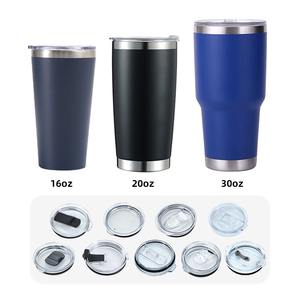 Tazas de Café al por Mayor con Logotipo Personalizado, de Acero Inoxidable con Recubrimiento en Polvo, de Doble Pared, Aisladas al Vacío, para Automóvil, Viajes - Product Image 6