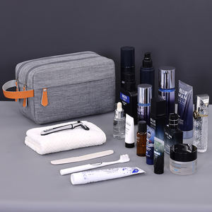 Kation Double Compartiments Spacieux Trousse à Cosmétiques Trousse de Toilettage Essentielle pour Voyage d'Affaires Trousse de Toilette de Voyage pour Hommes - Product Image 3