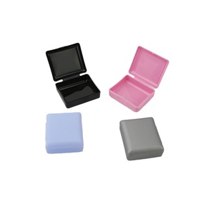 Estuche portátil para dentaduras postizas LK-411, caja de almacenamiento cuadrada de plástico para cuidado bucal de adultos - Product Image 4