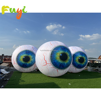 Œil de robot Fuyi, œil gonflable, éclairage LED, œil gonflable décoratif