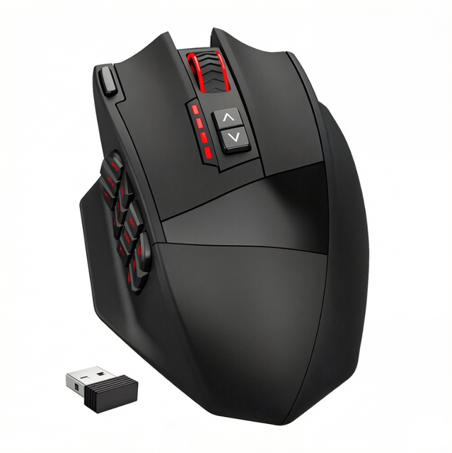 OEM Gaming Mouse Dpi16000 Wireless 2.4 GHz DUAL Mode Ergonomic Design with RGB Backlight USB Rechargeable for Laptop PC