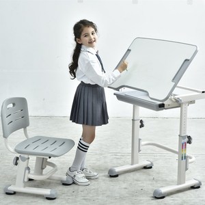 Ensemble de table d'étude ergonomique bon marché pour l'école <span class=keywords><strong>chambre</strong></span> salon plastique <span class=keywords><strong>rose</strong></span> bleu <span class=keywords><strong>gris</strong></span> - Product Image 3