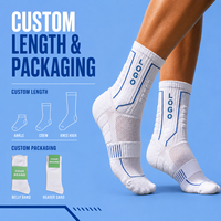 Chaussettes de sport pour hommes, idéales pour la course et le basketball, absorbant la transpiration et respirantes, avec semelle en coton éponge, pour l'entraînement sportif.