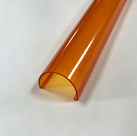 Abat-jour en PC givré ambré, résistant aux UV, pour tube LED T5, style chinois moderne, écologique, pour éclairage spécial