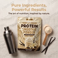 Poudre de smoothie protéiné à la crème vanille, mélange de boisson riche en protéines, marque privée, formule personnalisée, fabricant, fournisseur