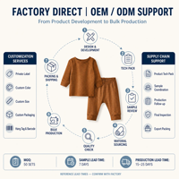 Ensembles de pyjamas pour bébé à manches longues en coton biologique, vêtements pour bébé unisexes, tenues en deux pièces, couleur unie, garçons et filles
