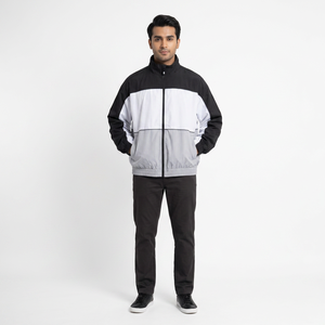 New Design Breathable Cotton <b>Canvas</b> Windbreaker <b>Jacket</b> High Quality <b>Men</b> Sportswear Linen Lining Quick Dry Windproof Stand Front - Product Image 1