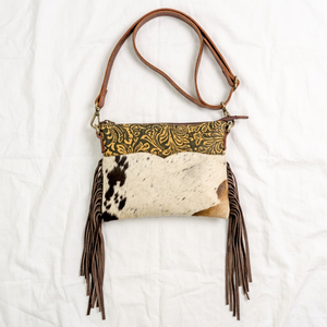 Genuine Cow Hair Hide Fur Leather Shoulder <b>Cross</b> <b>Body</b> Handmade Summer Zipper Portable Anti-Theft Fashion Latest Style Leather - Product Image 1
