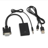 Câble de conversion audio HD VGA pour connexion ordinateur-téléviseur – Direct usine
