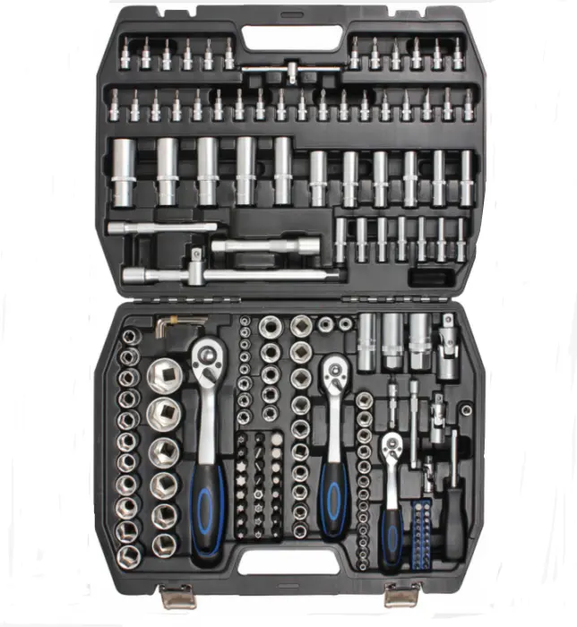 171PC Socket Sets Car Repair Socket Tool Set 1/2 3/8 1/4inch Ratchet Spanner Kit Socket Tool with Storage Box for Car Rep
