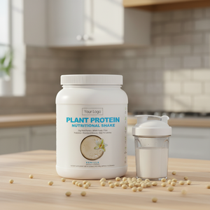 Proteína Vegetal Natural en Polvo, Sabor <span class=keywords><strong>Vainilla</strong></span>, Batido Nutritivo, Superalimento Vegano, Apoyo Inmunológico, Aislado de Proteína de Guisante - Product Image 2