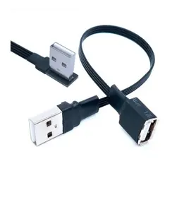 직각 마이크로 USB 케이블 USB FPV 플랫 슬림 얇은 리본 FPC 케이블