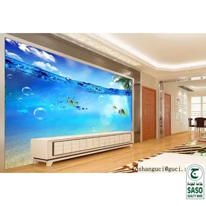 Azulejo de Cerámica con Impresión 3D de Mundo Submarino para Decoración de Paredes de Sala de Estar y Televisión - Product Image 3