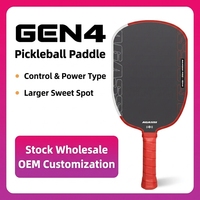 IMAO Meilleure Vente Raquette de Pickleball en Fibre de Carbone Toray T700 avec Noyau en Mousse EVA de 16mm et Envolure Entièrement Enveloppée de Mousse pour le Projet Gen4