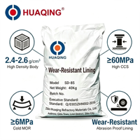 Four industriel SD 85, structure dense coulable, haute résistance, faible changement linéaire, MOR supérieur, réfractaire, haute résistance à l'abrasion