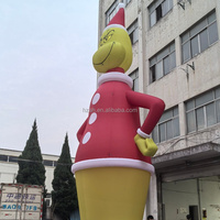 Décorations de Noël gonflables géantes sur pied, sur mesure, pour l'extérieur, ornements de Noël, Grinch gonflable