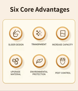 <span class=keywords><strong>ถัง</strong></span>เก็บธัญพืชกันความชื้นแบบสุญญากาศพร้อมช่องเก็บแม<span class=keywords><strong>ลง</strong></span>ในตัว ภาชนะใส่ข้าวแบบมองเห็นได้สำหรับห้องครัวในบ้าน - Product Image 5