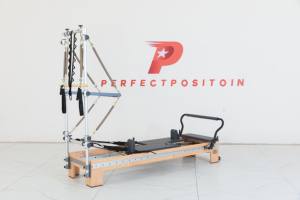 Reformer Pilates en bois d'érable peu encombrant avec demi-tournebrise, lit de yoga professionnel pour petits studios - Product Image 2