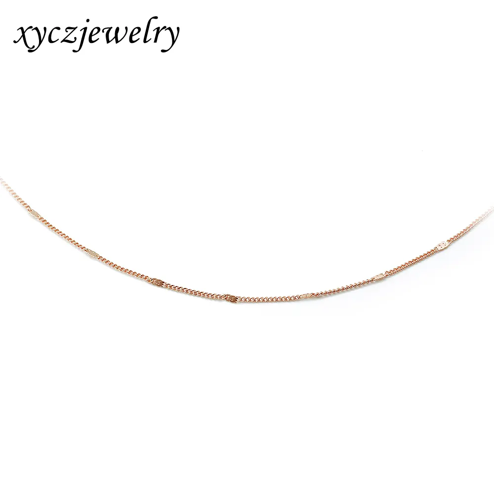 Fashion Brass Chains Gold Plated Women Necklace Chains