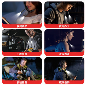 <b>USB</b> Rechargeable LED Neck Lamp Warm Light <b>Switch</b> Control For Reading Work Night Use - Product Image 1
