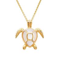 Bijoux sur le thème de l'océan, collier avec pendentif tortue de mer en argent sterling et nacre, coquille d'ormeau, coquille blanche, bijoux tortue