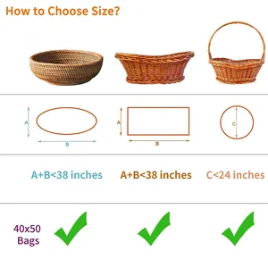 Wholesale 40x50 Inch Extra Large Huge Clear Halloween Thanksgiving Christmas Wedding Cellophane Basket Wrap Bag For Gift Baskets