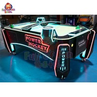 Machine de jeu de hockey sur air multi-balles, directement de l'usine, avec lanceur de balles automatique et éclairage LED spectaculaire pour centre d'arcade